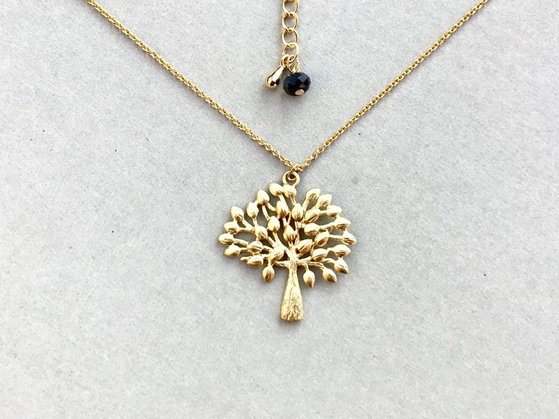 Sapphire necklace [Adam and Eve] - 项链 - 半宝石 金色