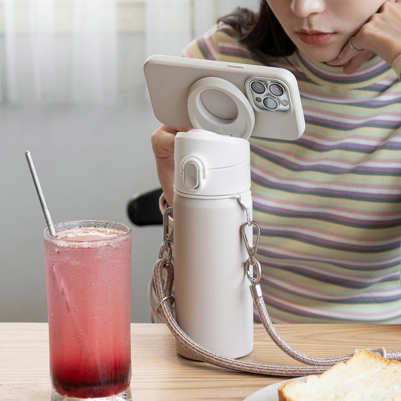 AquaStand磁吸水壶-不锈钢保温瓶480/700ml MagSafe兼容 - 手机座/防尘塞 - 其他材质 多色