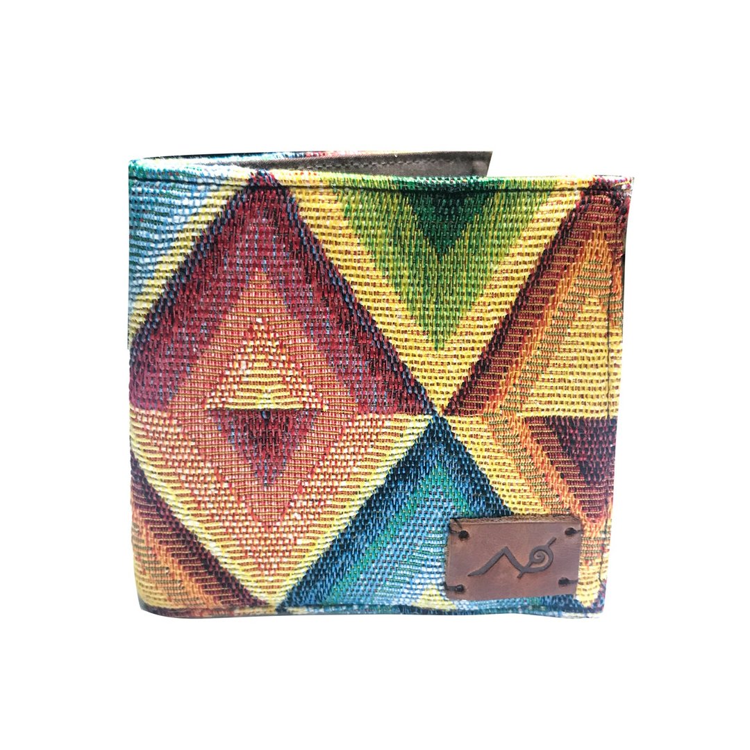 White Tribal Short wallet - 皮夹/钱包 - 棉 多色