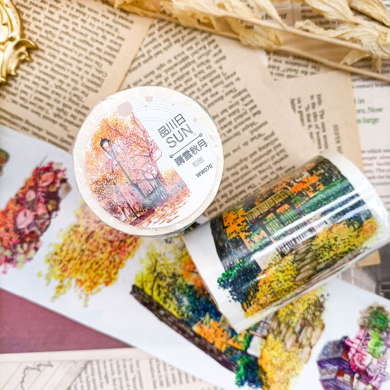 晴雲秋月 / 裝飾膠帶 - 纸胶带 - 塑料 多色