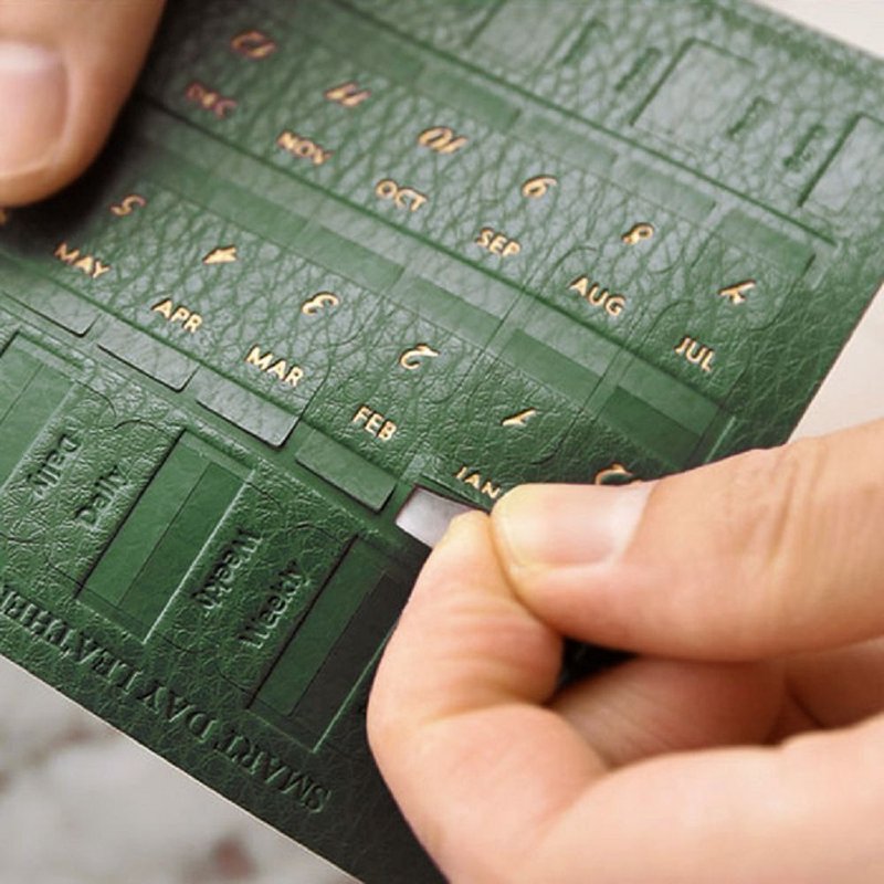 PLEPIC 经典皮革标签贴-森林绿,PPC94133 - 贴纸 - 人造皮革 绿色