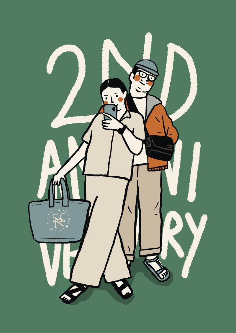 Custom illustration , portrait (DIGITAL FILE), Phone wallpaper - 电子手绘真人画像/绘画/插画 - 其他材质 