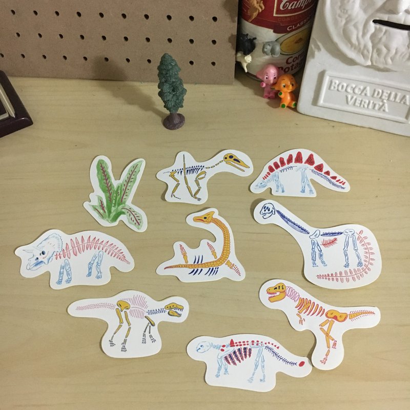 dino恐龙贴纸 - 贴纸 - 纸 