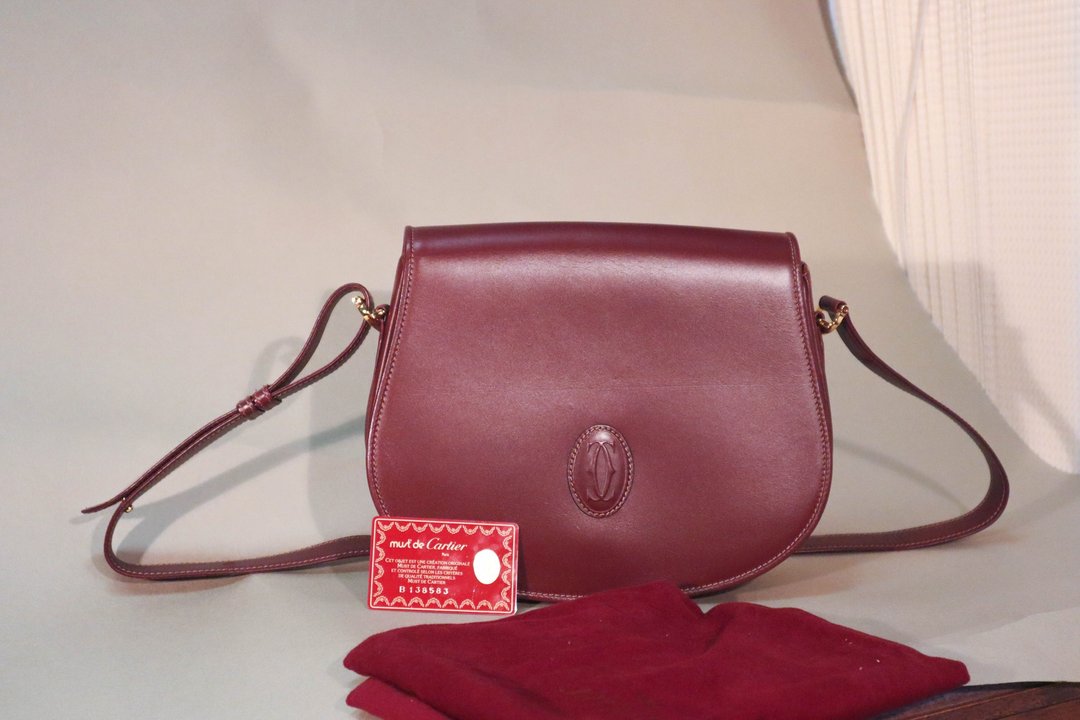 中古包Cartier卡地亚│古着│古董包│单肩包│侧背包│斜背包 - 侧背包/斜挎包 - 真皮 红色