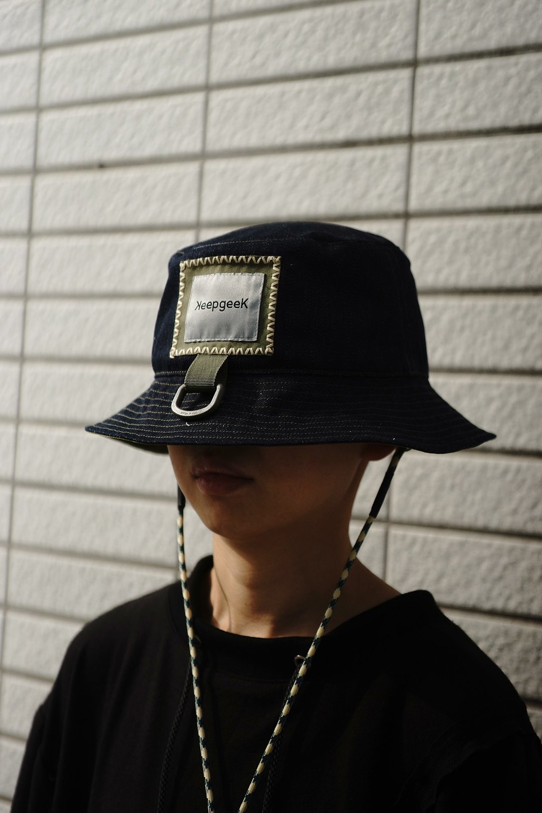 KeepgeeK怪客缝制所/设计师牛仔遮阳渔夫帽Bucket Hat - 帽子 - 棉．麻 