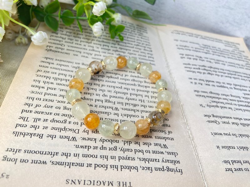 闪灵钻/柠檬黄/金黄胶花/绿葡萄 - 手链/手环 - 水晶 多色