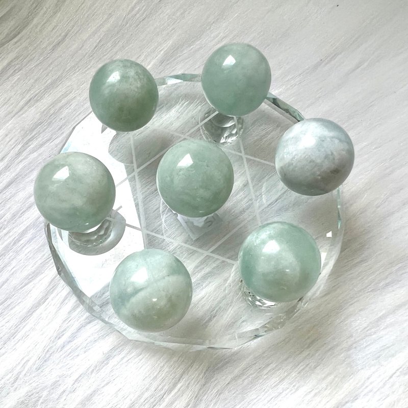 大海蓝宝球七星阵 | 水晶 | 水晶球 | 水晶摆件 - 摆饰 - 水晶 蓝色