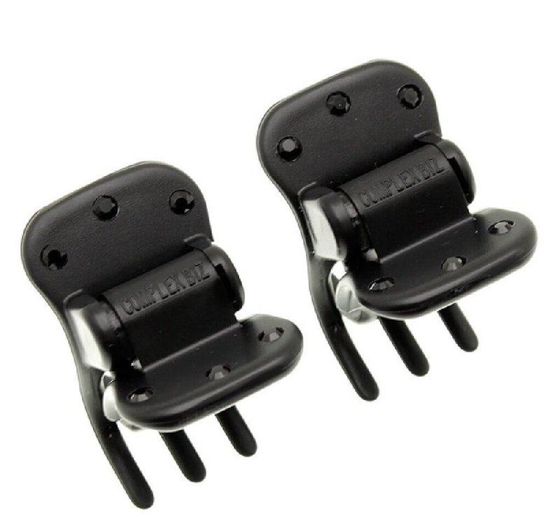 COMPLEX BIZ 极简风甜心夹两件组 (雾黑) - 发饰 - 树脂 黑色