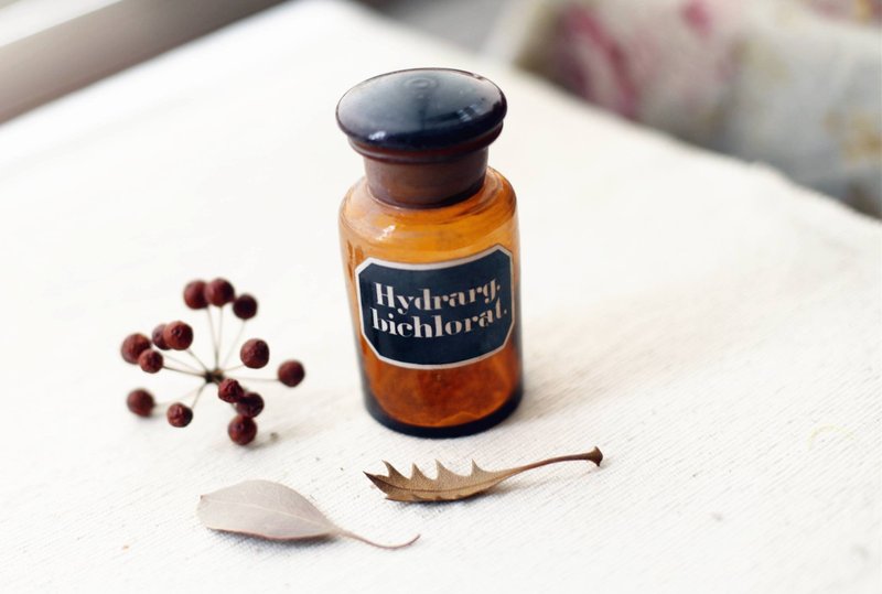 【好日恋物】德国VINTAGE药瓶 - 调味罐/酱料瓶 - 玻璃 多色