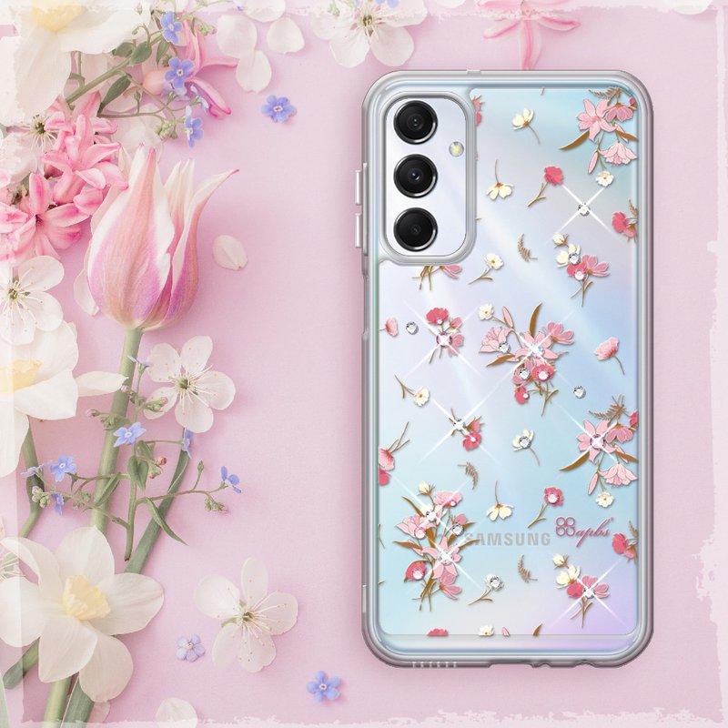 A15/A25/A26/A34/A35/A36/A55/A56 5G 双料水晶壳-芦莉草 - 手机壳/手机套 - 其他材质 多色