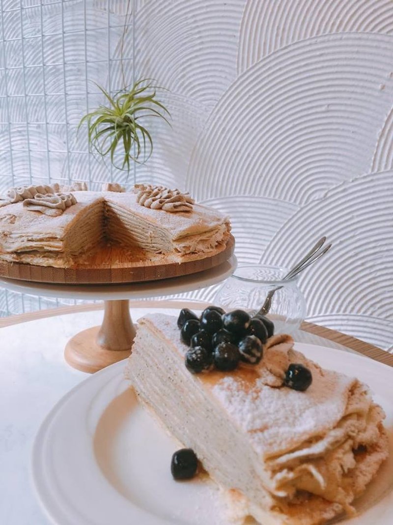 【花漾朋派】伯爵珍奶千层(六寸) - 咸派/甜派 - 新鲜食材 金色