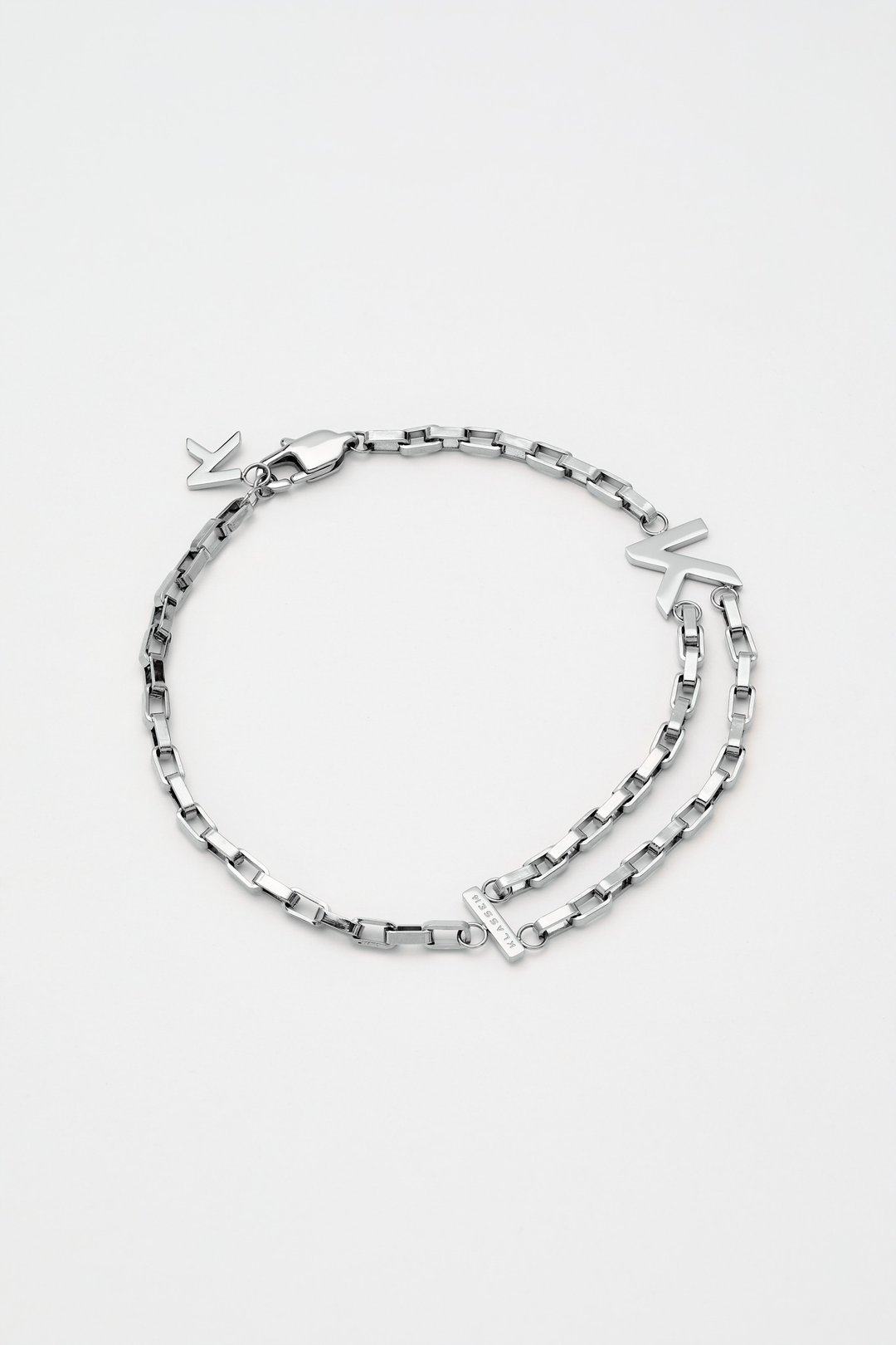 Double Chain Silver Bracelet  手链 - 手链/手环 - 不锈钢 