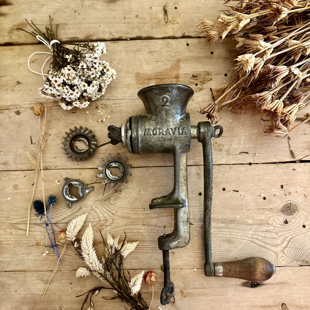 30532-罕见质朴古董铸铁食材绞碎器 Antique cast iron grinder - 摆饰 - 其他金属 