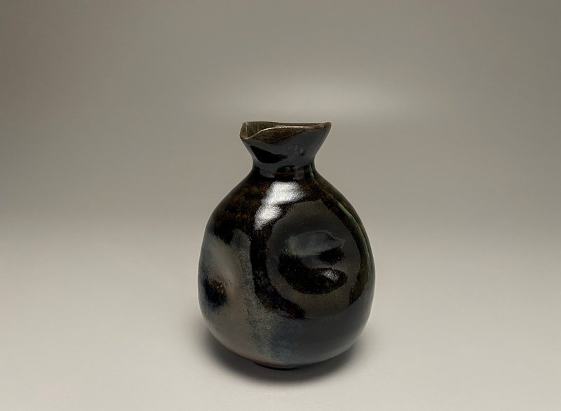 Sake tokkuri - 花瓶/陶器 - 陶 