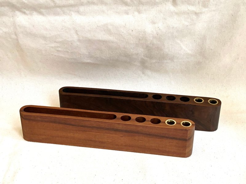 客订/原木笔插 - 笔筒/笔座 - 木头 咖啡色