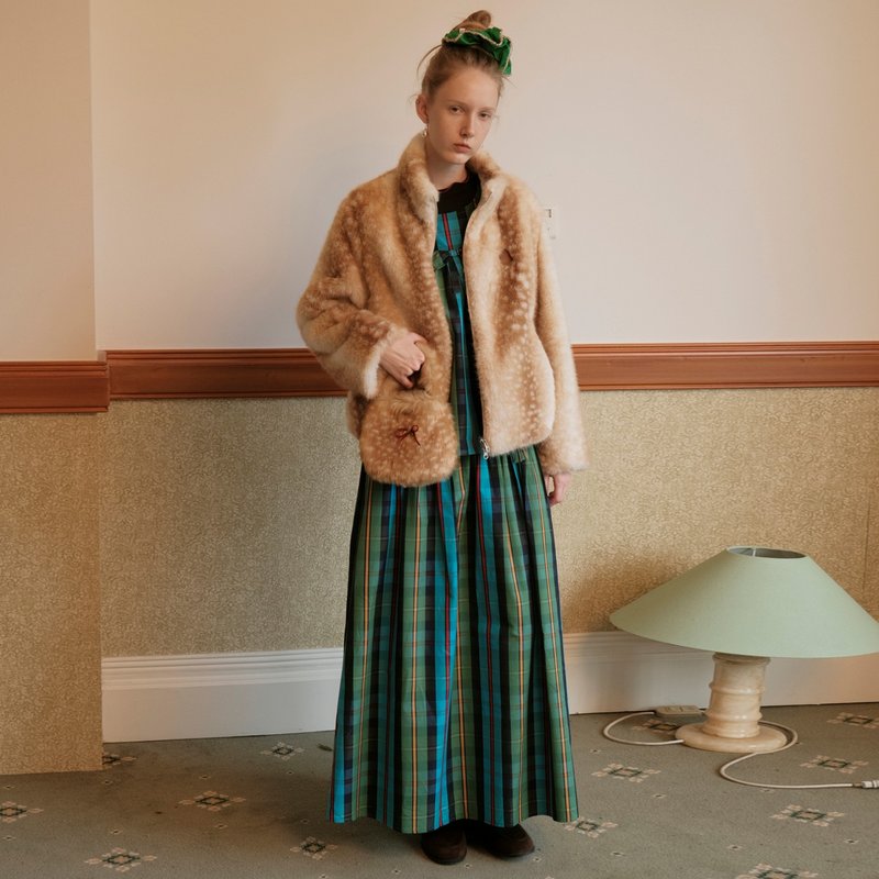 mintcheese 天真的冒险 小鹿斑比环保皮草外套 时髦休闲显瘦 - 女装休闲/机能外套 - 其他材质 多色