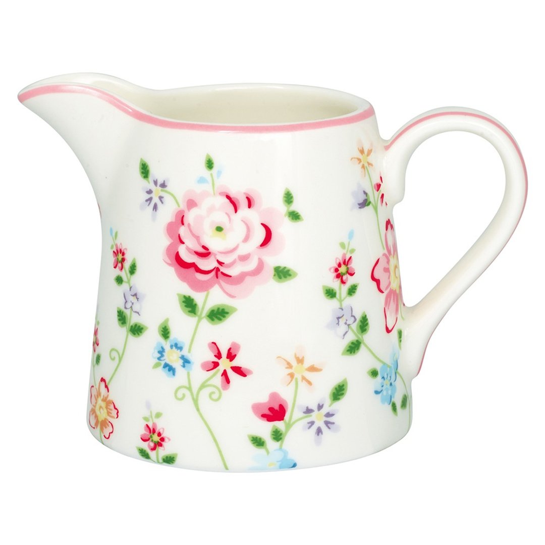 丹麦GreenGate Columbine white 奶罐 - 茶具/茶杯 - 瓷 白色