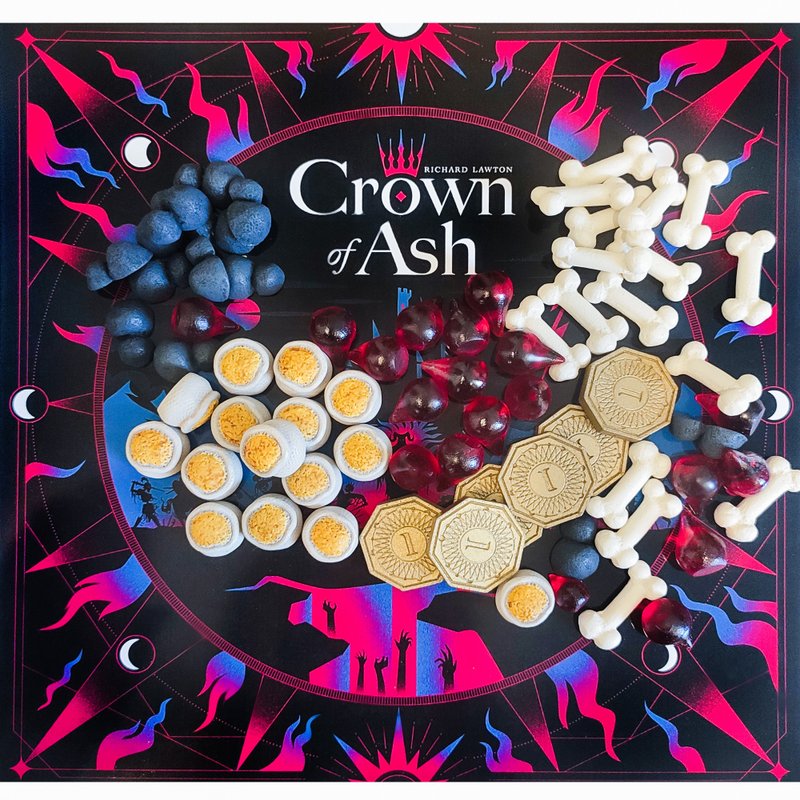 与 Crown of Ash 棋盘游戏兼容的豪华资源代币 - 桌游/玩具 - 其他材质 