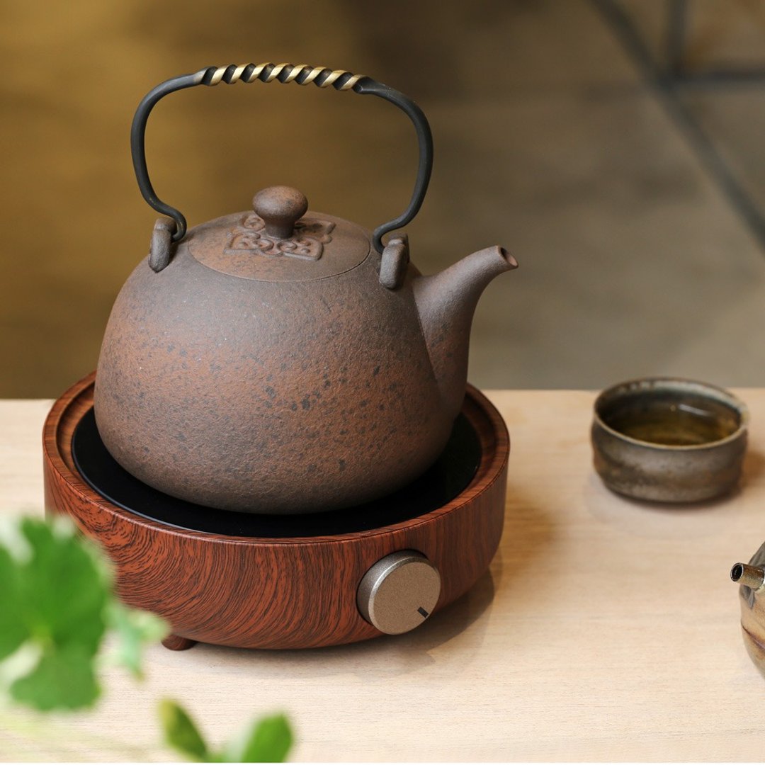 电陶炉|小钢炮速茶炉－胡桃木纹 - 厨房用具 - 其他材质 咖啡色