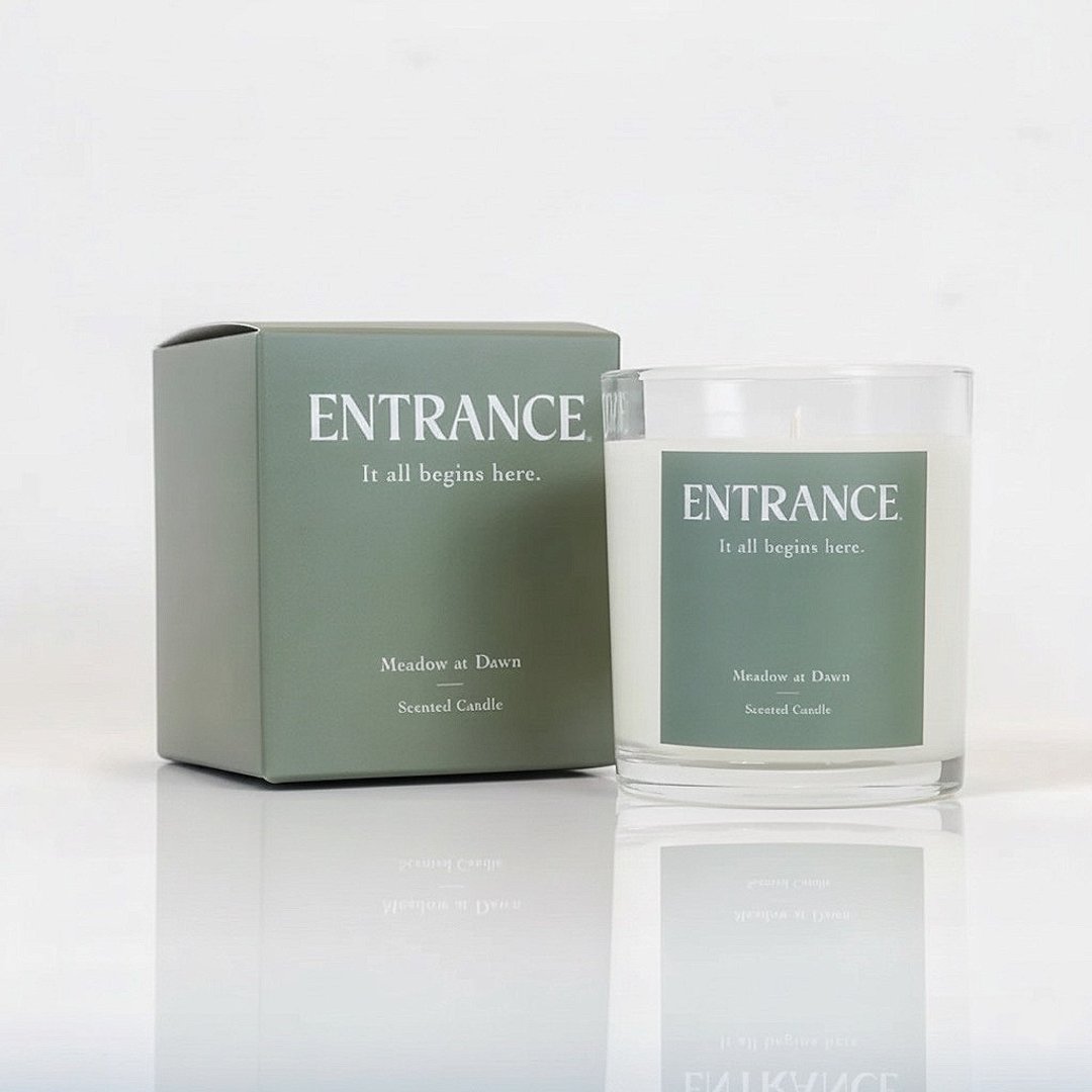 ENTRANCE 草径微光 香氛蜡烛 | Meadow At Dawn, Scented Candle - 蜡烛/烛台 - 蜡 