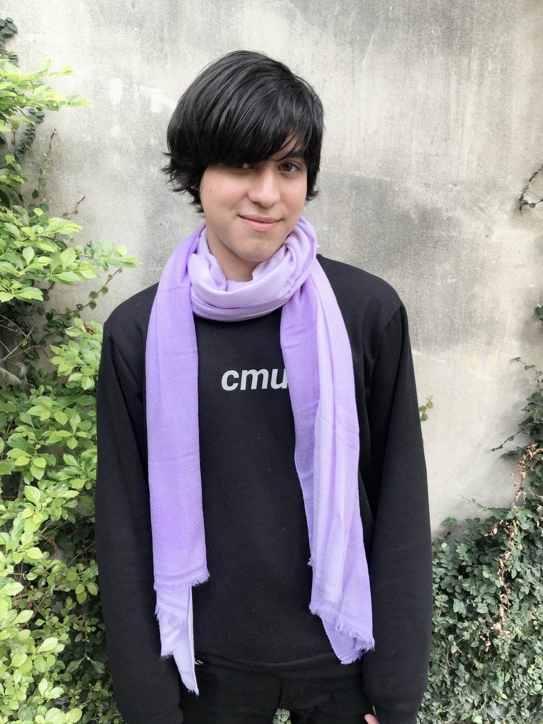 喀什米尔100%cashmere/pashmina手工山羊绒披肩围巾-紫色渐层 - 丝巾 - 羊毛 紫色