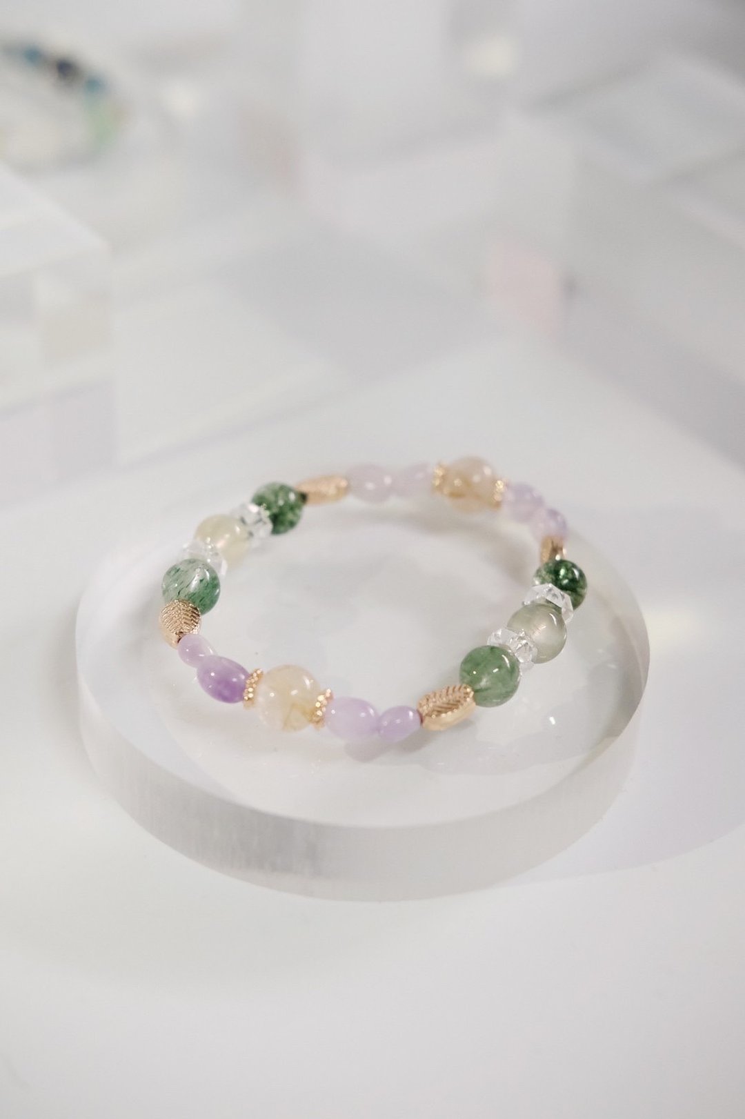 【FWP Boutique水晶】定制化五行幸运手链 手围15.9厘米内 - 手链/手环 - 水晶 