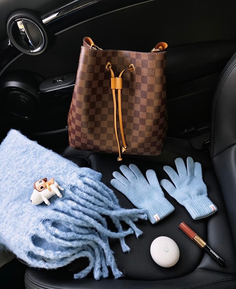 Louis Vuitton Neo Noé 水桶包棋盘格SAFFRON Yellow专柜断货款 - 侧背包/斜挎包 - 真皮 咖啡色