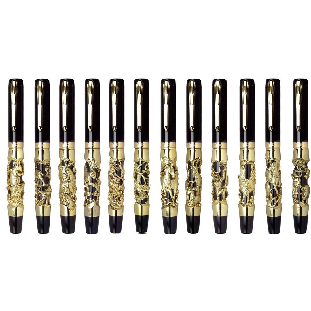 ARTEX 12生肖亮金钢珠笔 共12个生肖动物任选 - 钢珠笔 - 铜/黄铜 金色
