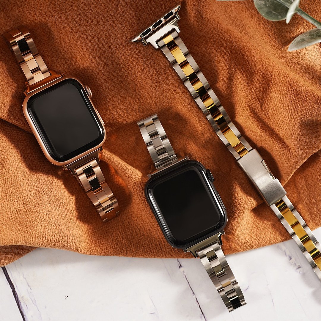 Apple watch - 亮面不锈钢三珠(缩腰)苹果表带 - 其他 - 不锈钢 