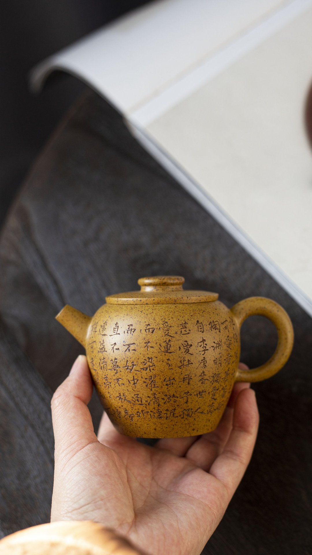 紫砂壶巨轮 特高温 240cc 原砂黄金段高温烧制 富有老味 气孔延展 - 茶具/茶杯 - 陶 灰色