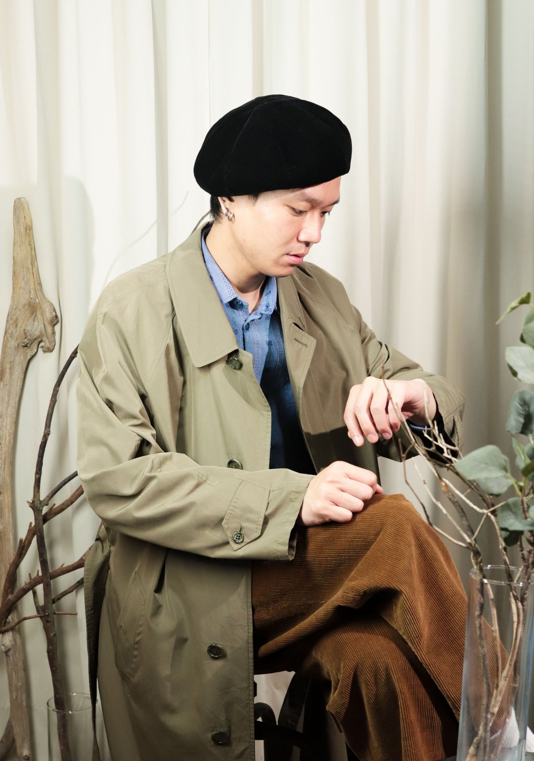 Tsubasa.Y│ Burberry 品牌风衣 A14 暗卡其 风衣 风衣外套 防风 - 男装外套 - 棉 卡其色