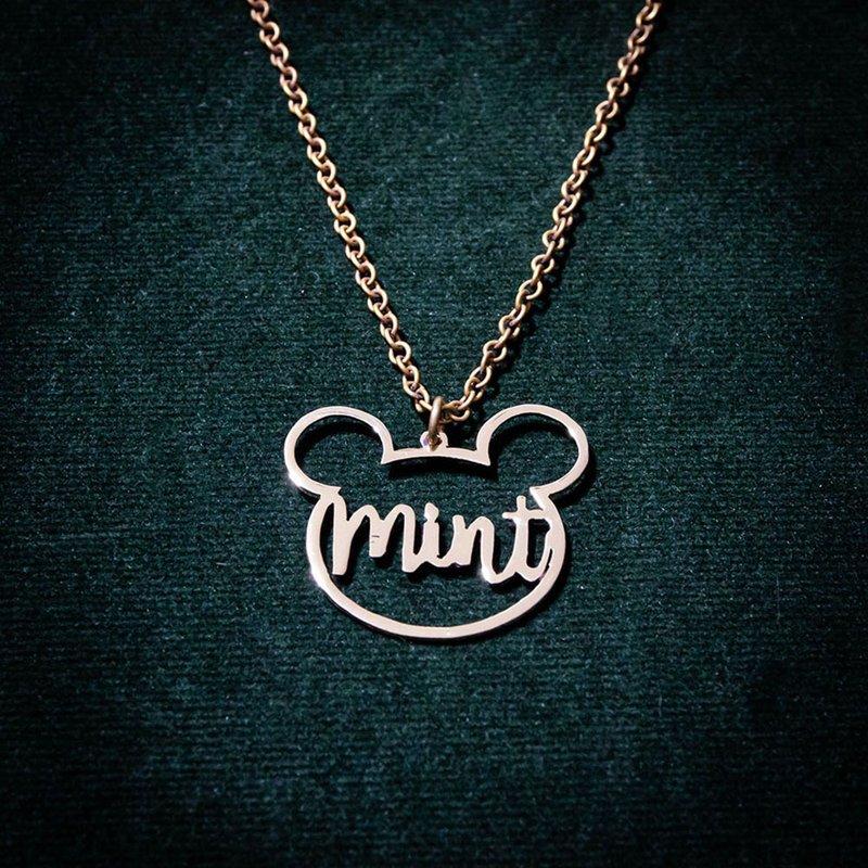 Made to order - Customize name necklace hand writhing style - 项链 - 铜/黄铜 银色