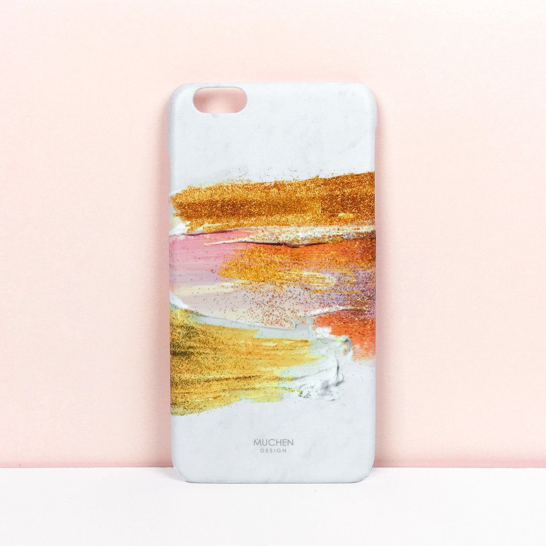 墨迹粉-硬壳 (iPhone.Samsung三星, HTC, Sony.华硕手机壳) - 手机壳/手机套 - 塑料 粉红色