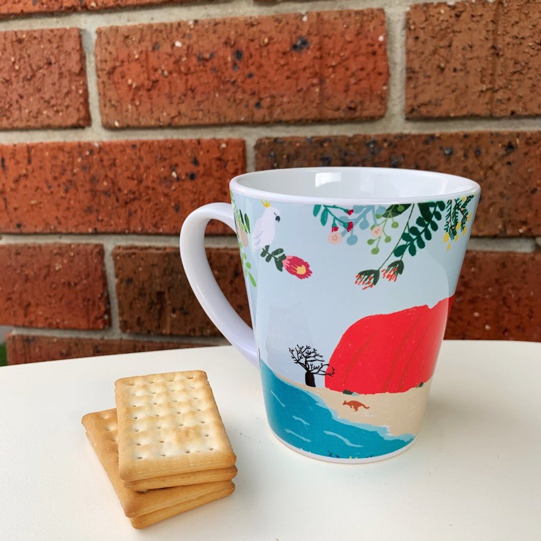 NEW Latte Mug - Australia - 咖啡杯/马克杯 - 陶 多色