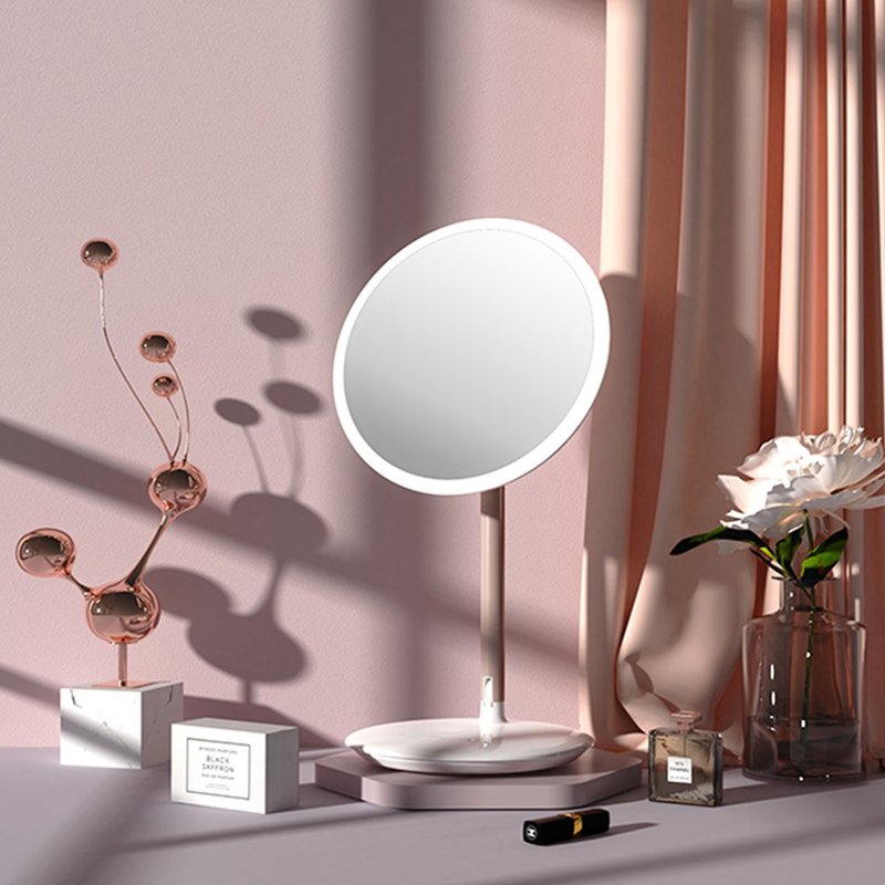 【免运特惠】LED化妆镜带灯家用台式桌面镜子礼物/斐色耐玖玖镜 - 脸部清洁/卸妆用品 - 其他材质 