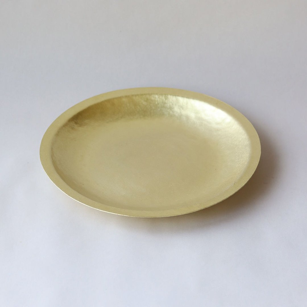 Hammered brass rim plate 8 inch - 其他 - 其他金属 金色