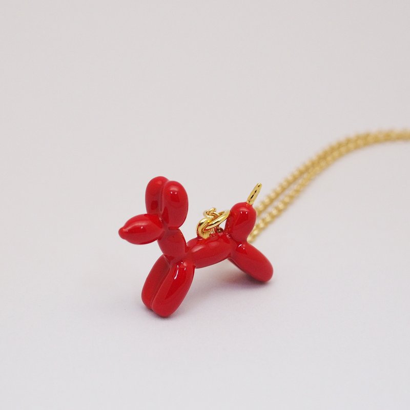 Balloon Dog Necklace(small) ,Red - 其他 - 其他金属 红色