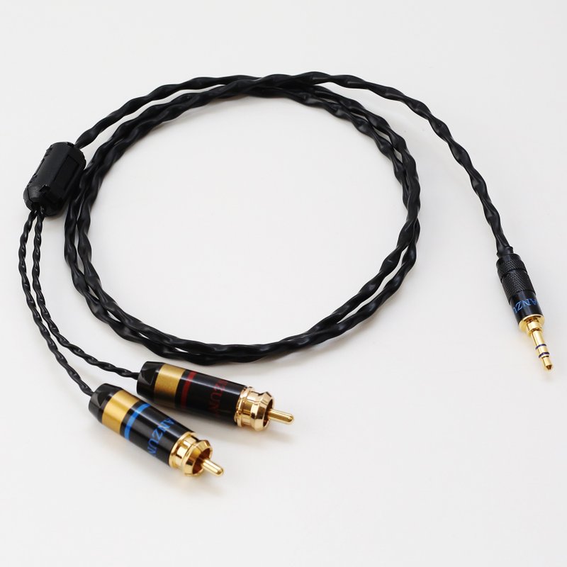 川木 日本 纯银 3.5mm转双莲花音频线【M08】一分二RCA头电脑功放 - 数码小物 - 其他材质 