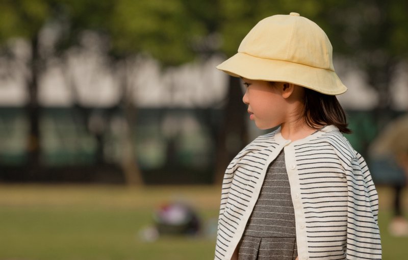 小童系列_Soda粉彩色系小丸子帽 - 婴儿帽/发带 - 棉．麻 黄色