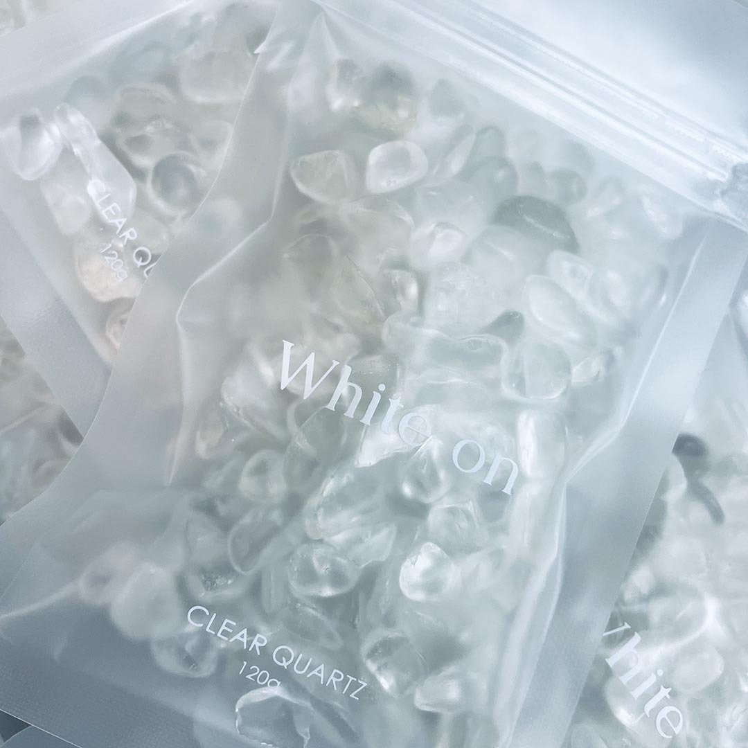 120g 白水晶净化碎石 | 净化消磁 - 摆饰 - 水晶 透明