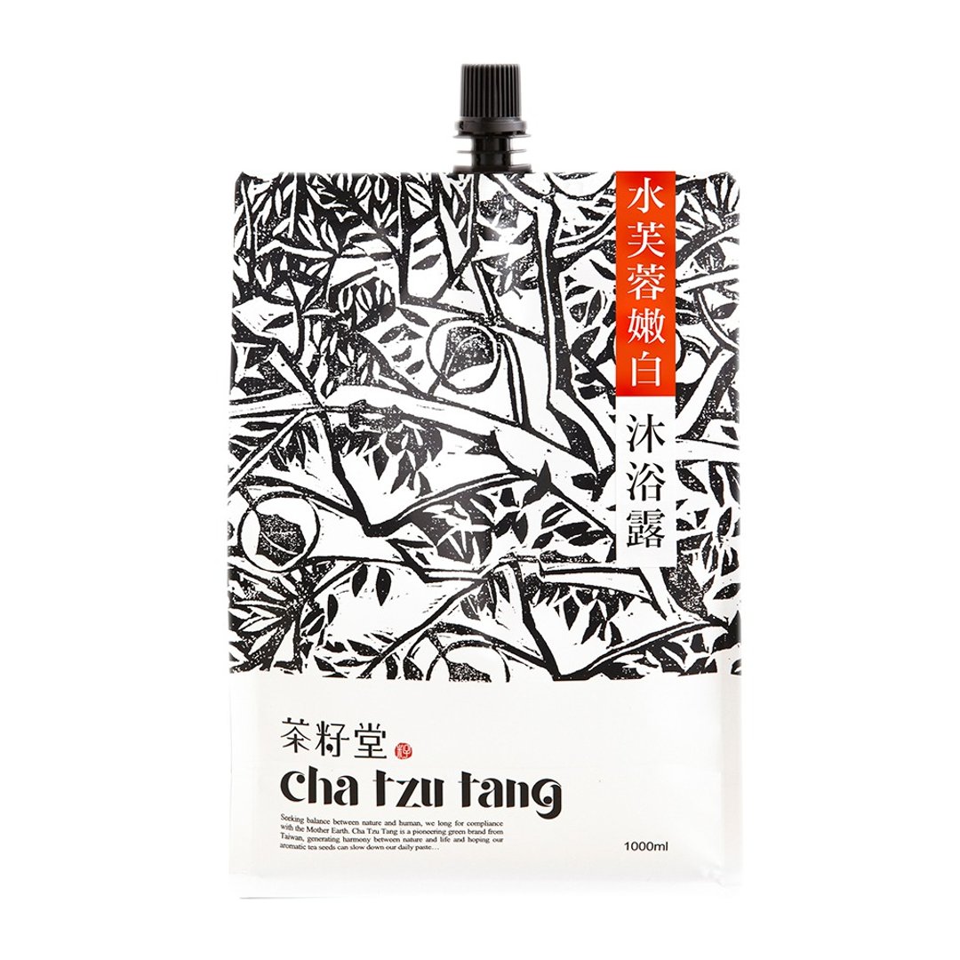 茶籽堂 水芙蓉嫩白沐浴露补充包 1L - 沐浴用品 - 植物．花 