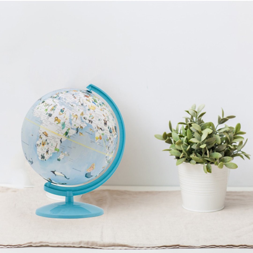SkyGlobe 10寸可爱动物插图塑胶地球仪(中文版) - 摆饰 - 塑料 蓝色