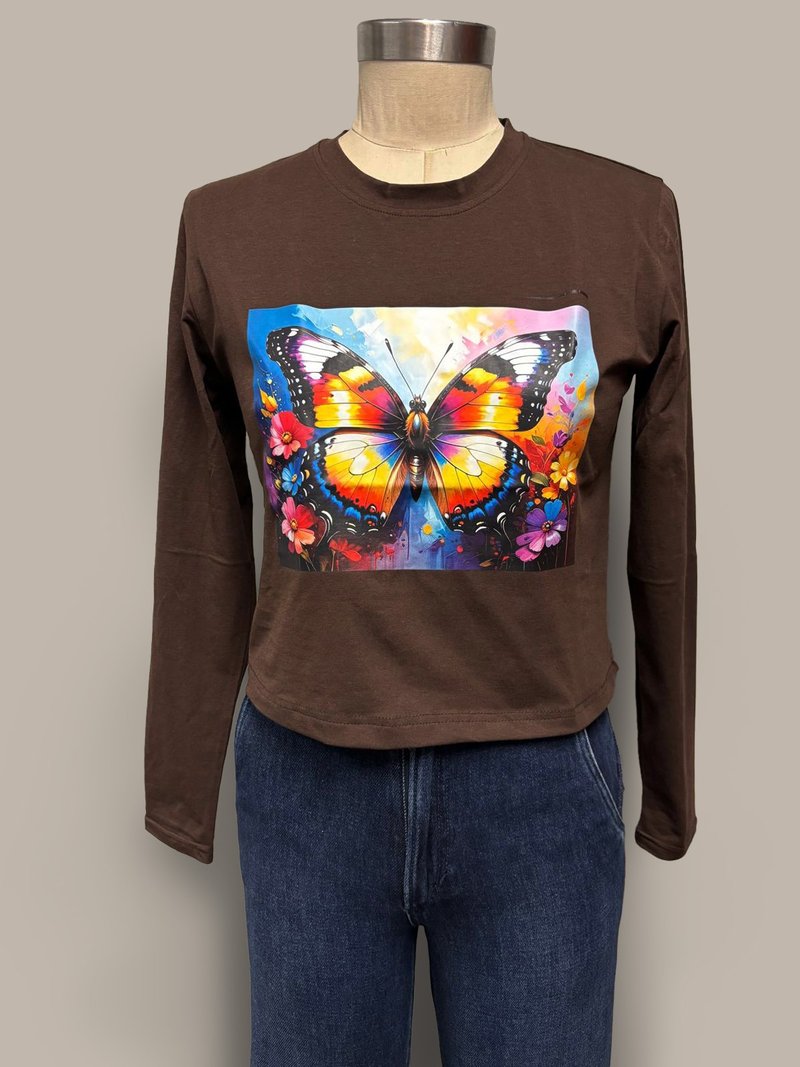 印花圆领T恤 - 女装 T 恤 - 棉．麻 