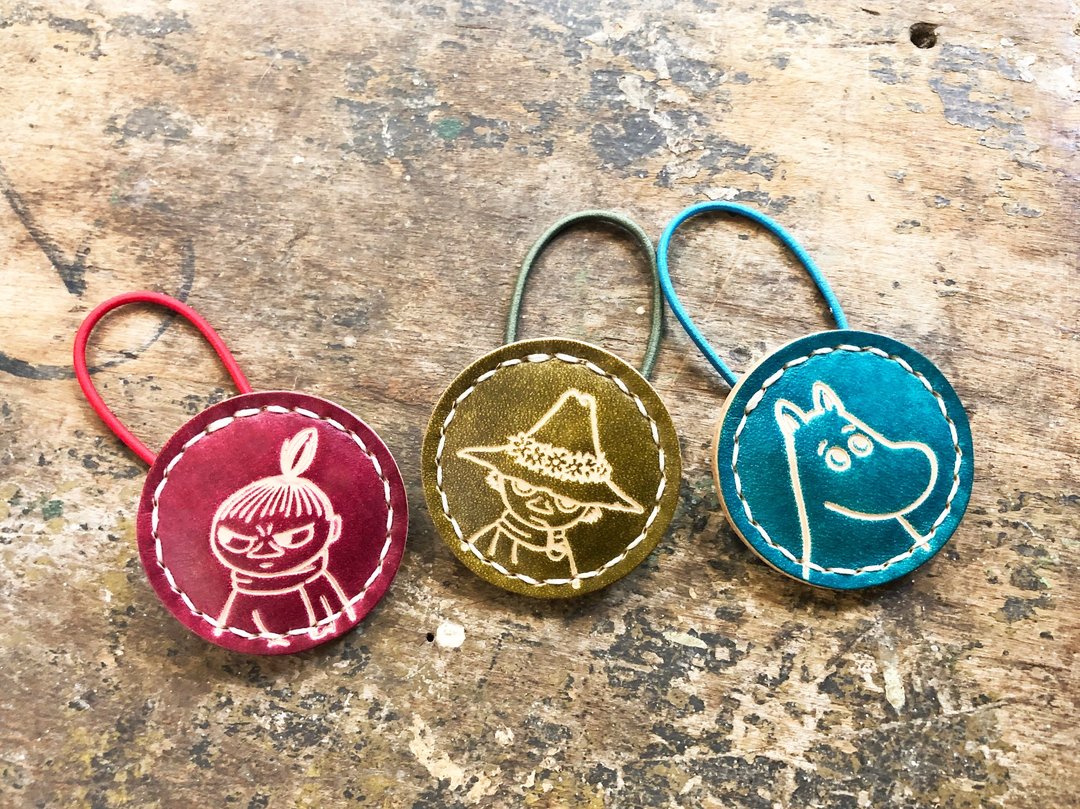 #成品制造 手工染色 MOOMIN x 港产皮革 姆明系列 发饰 正式授权  - 发饰 - 真皮 红色