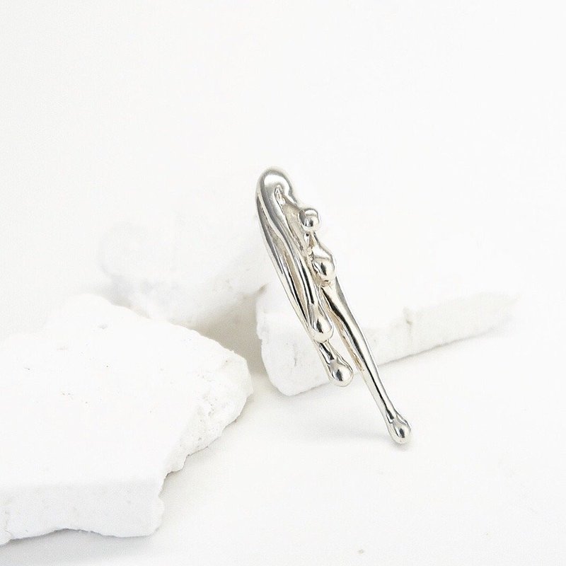 Arctic I 纯银耳环 - 耳环/耳夹 - 纯银 