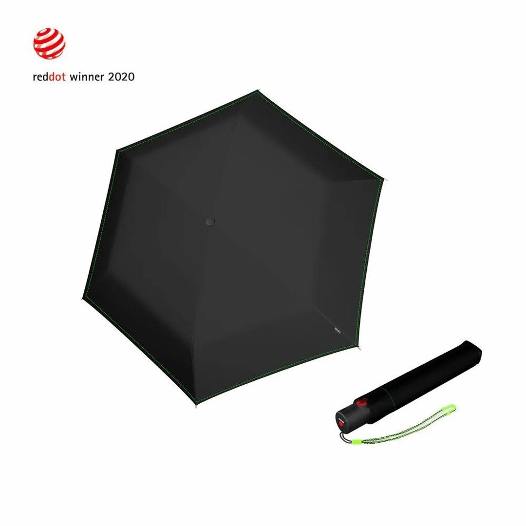 【Knirps德国红点伞】U.200 超轻薄羽量自动伞-Neon Black - 雨伞/雨衣 - 聚酯纤维 黑色