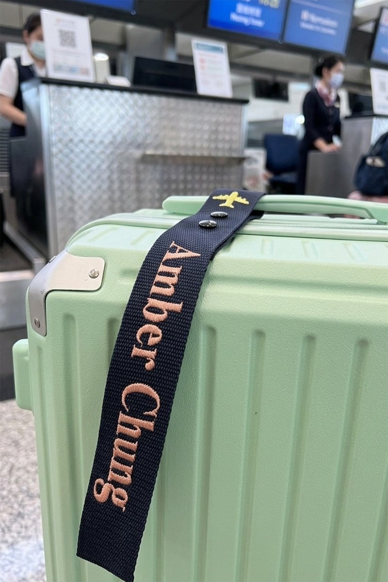 定制化刺绣行李飘带/旅行行李吊牌 - 行李吊牌 - 尼龙 