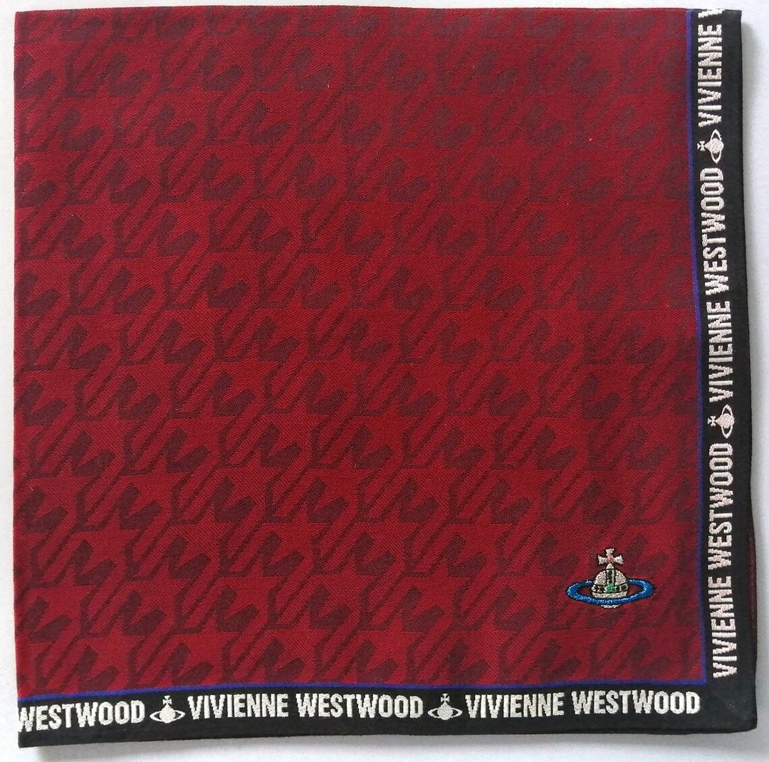 Vivienne Westwood 复古手帕 19 x 19 英寸 - 手帕/方巾 - 棉 红色