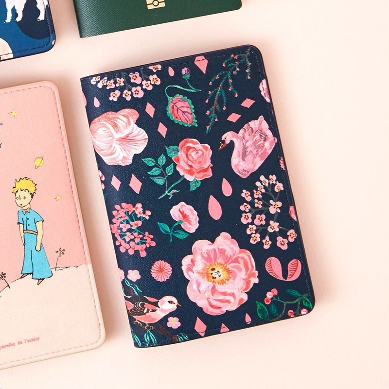 7321Design-娜塔莉皮革护照套-浪漫花湖,73D89015 - 护照夹/护照套 - 真皮 蓝色