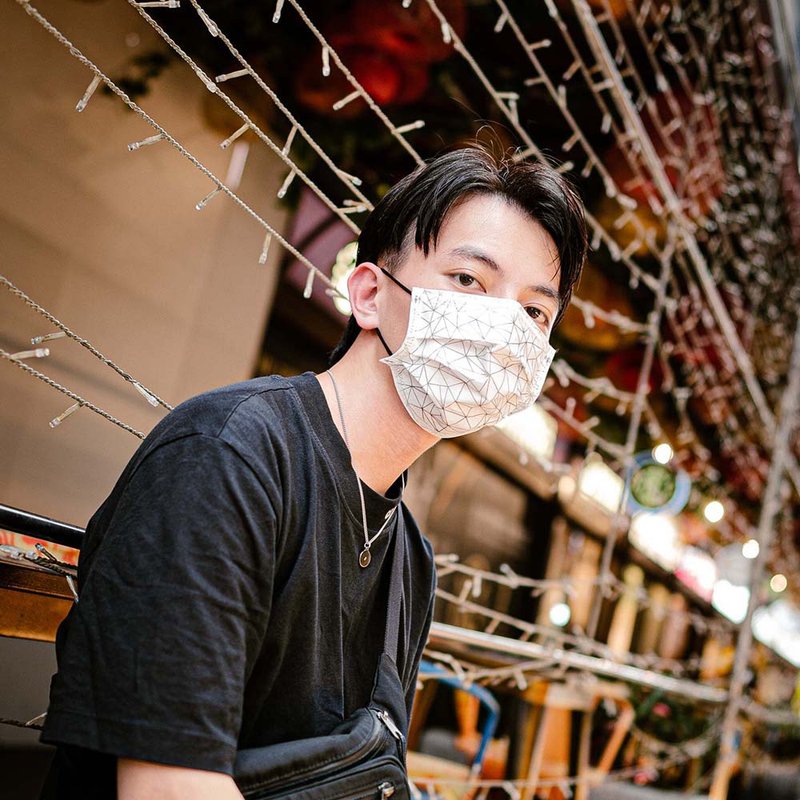 stylei【平面医疗口罩】独家经典 时尚黑几何-成人/儿童/30入 - 口罩 - 其他材质 